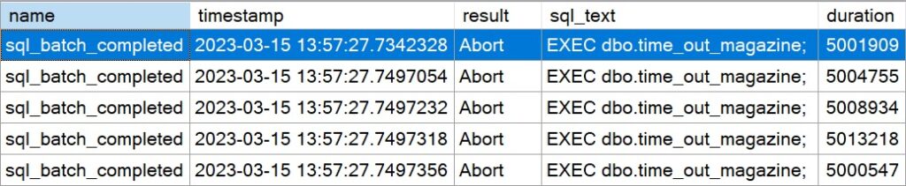 SQL Server Extended Events